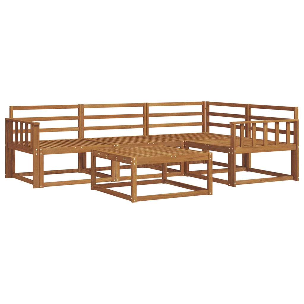 vidaXL Zestaw sof na zewnątrz 5 pcs Naturalny Lite Drewno Akacji