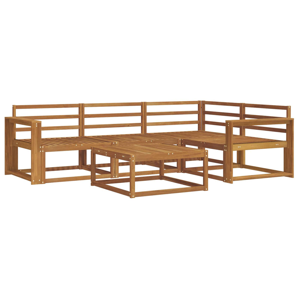 vidaXL Zestaw sof na zewnątrz 5 pcs Naturalny Lite Drewno Akacji
