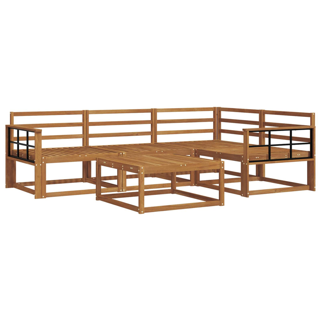 vidaXL Zestaw sof na zewnątrz 5 pcs Naturalny Lite Drewno Akacji
