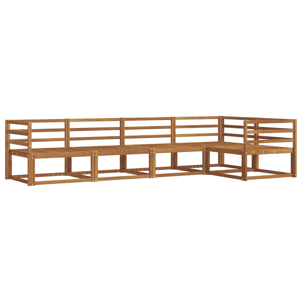 vidaXL Zestaw sof na zewnątrz 5 pcs naturalny Lite Drewno Akacji