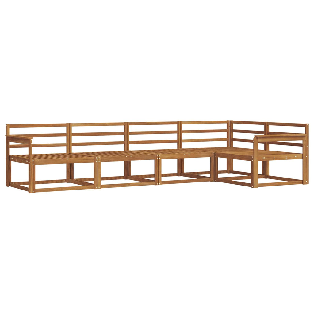 vidaXL Zestaw sof na zewnątrz 5 pcs naturalny Lite Drewno Akacji