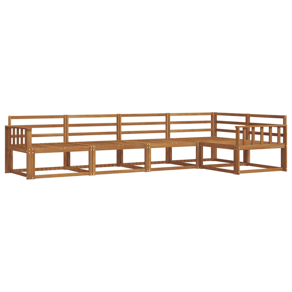 vidaXL Zestaw sof na zewnątrz 5 pcs naturalny Lite Drewno Akacji