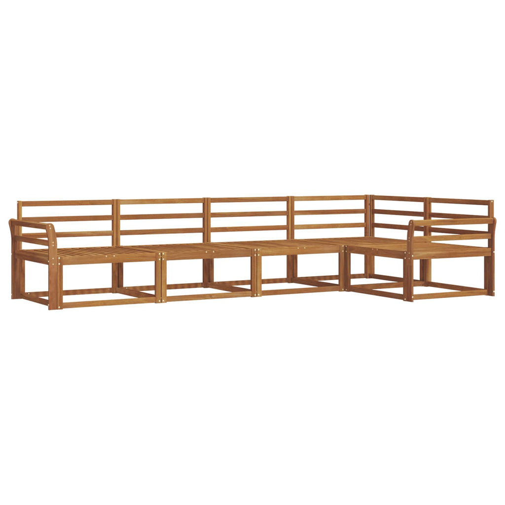 vidaXL Zestaw sof na zewnątrz 5 pcs naturalny Lite Drewno Akacji