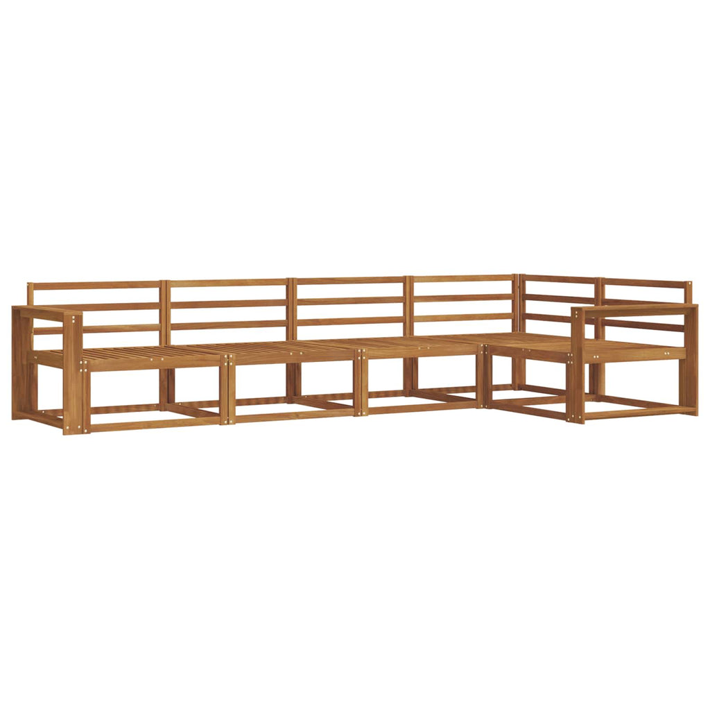 vidaXL Zestaw sof na zewnątrz 5 pcs naturalny Lite Drewno Akacji