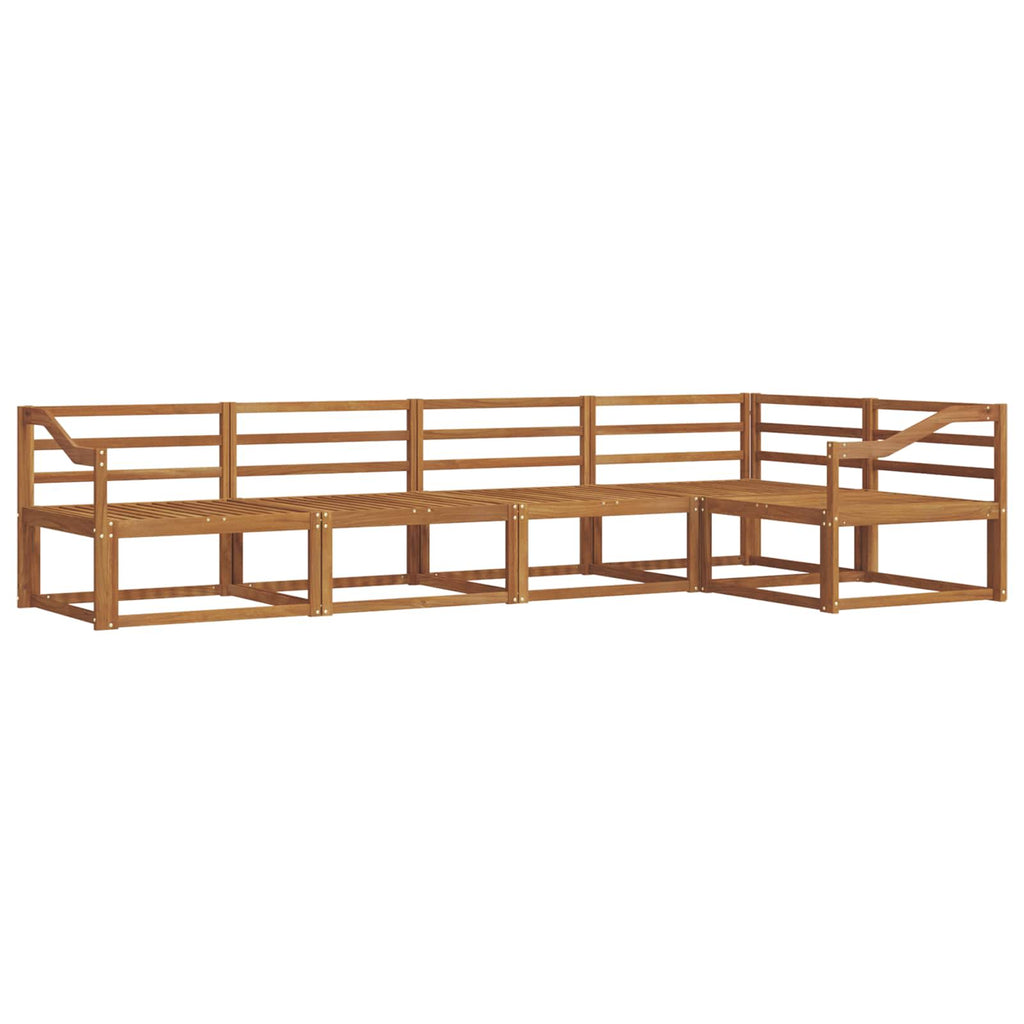 vidaXL Zestaw sof na zewnątrz 5 pcs naturalny Lite Drewno Akacji
