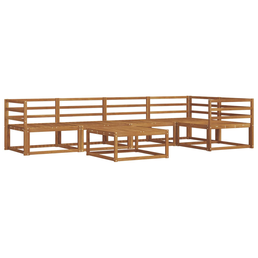 vidaXL Zestaw sof na zewnątrz 6 pcs naturalny Lite Drewno Akacji