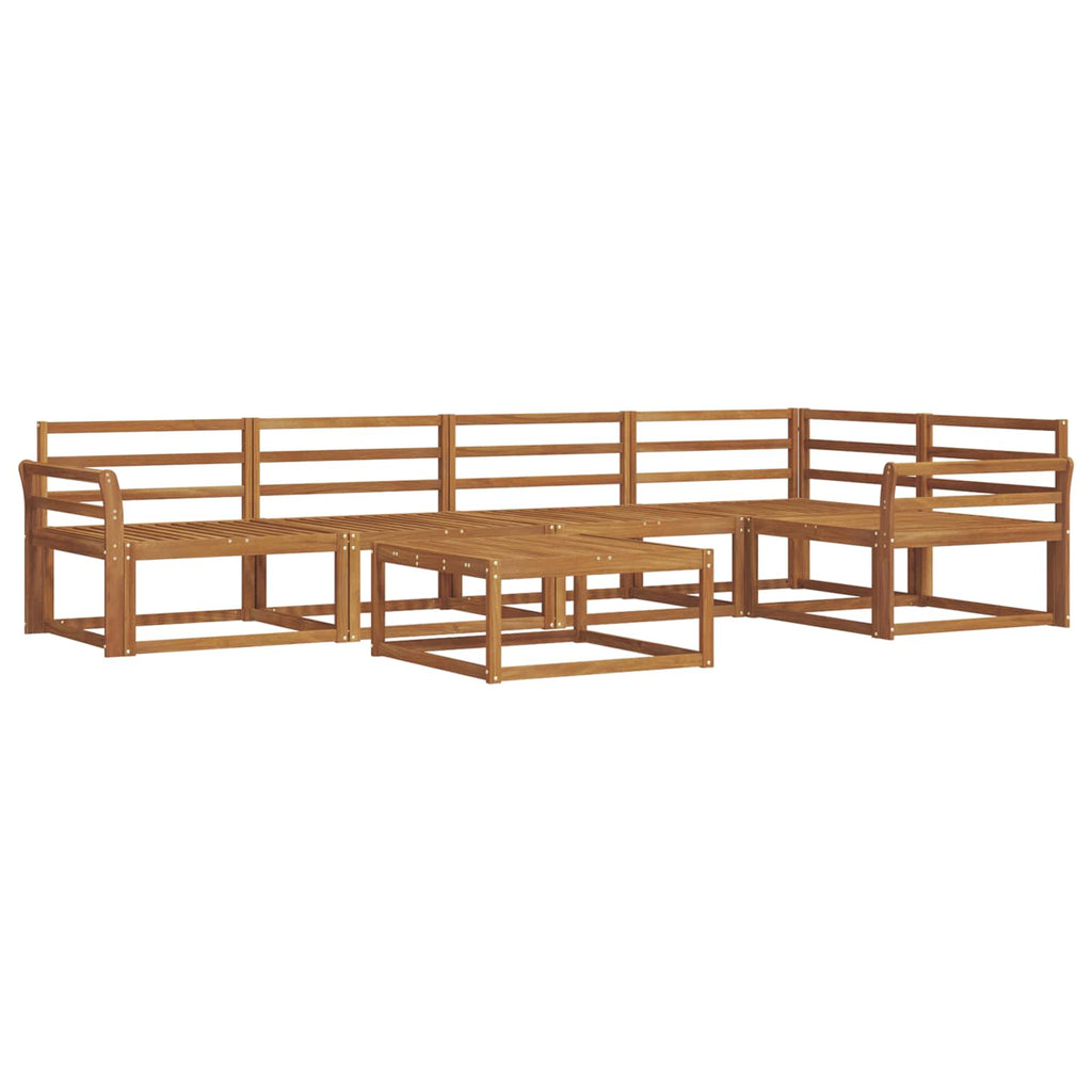 vidaXL Zestaw sof na zewnątrz 6 pcs naturalny Lite Drewno Akacji