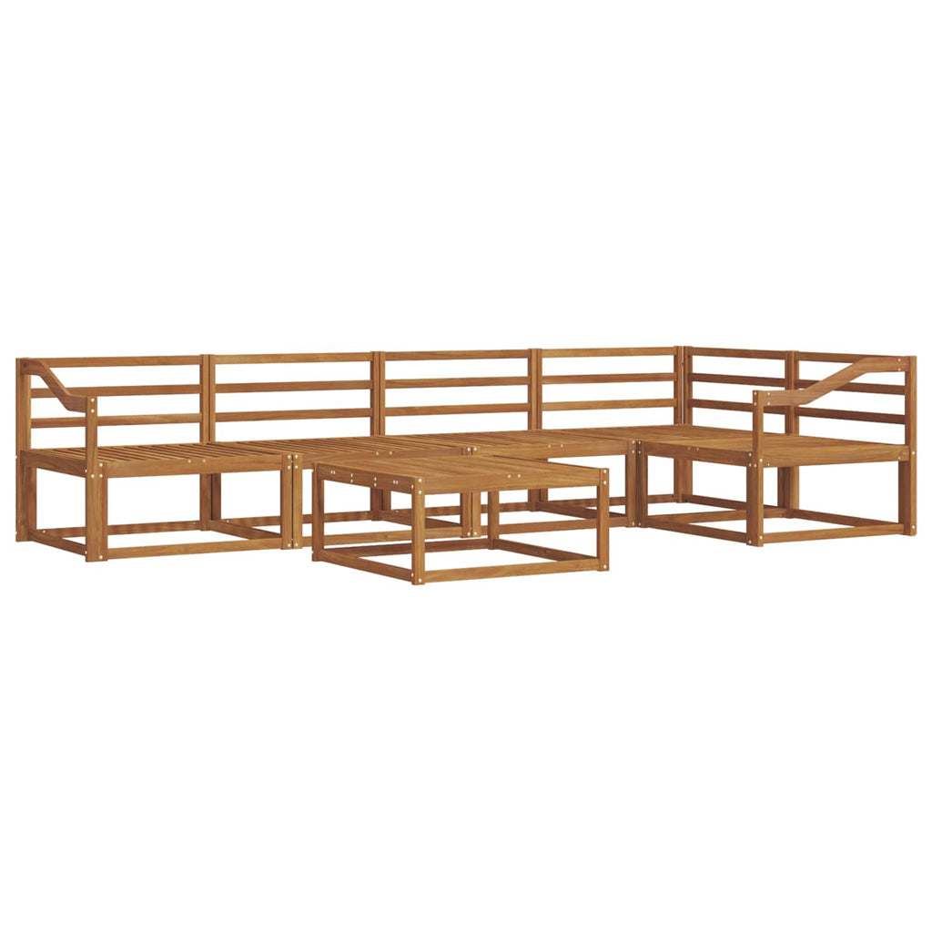 vidaXL Zestaw sof na zewnątrz 6 pcs naturalny Lite Drewno Akacji