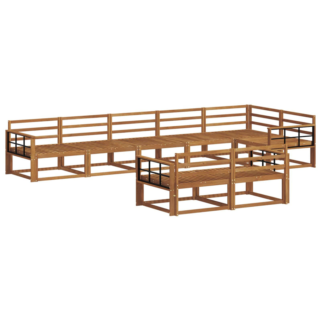 vidaXL Zestaw sof na zewnątrz 8 pcs Naturalny Lite Drewno Akacji