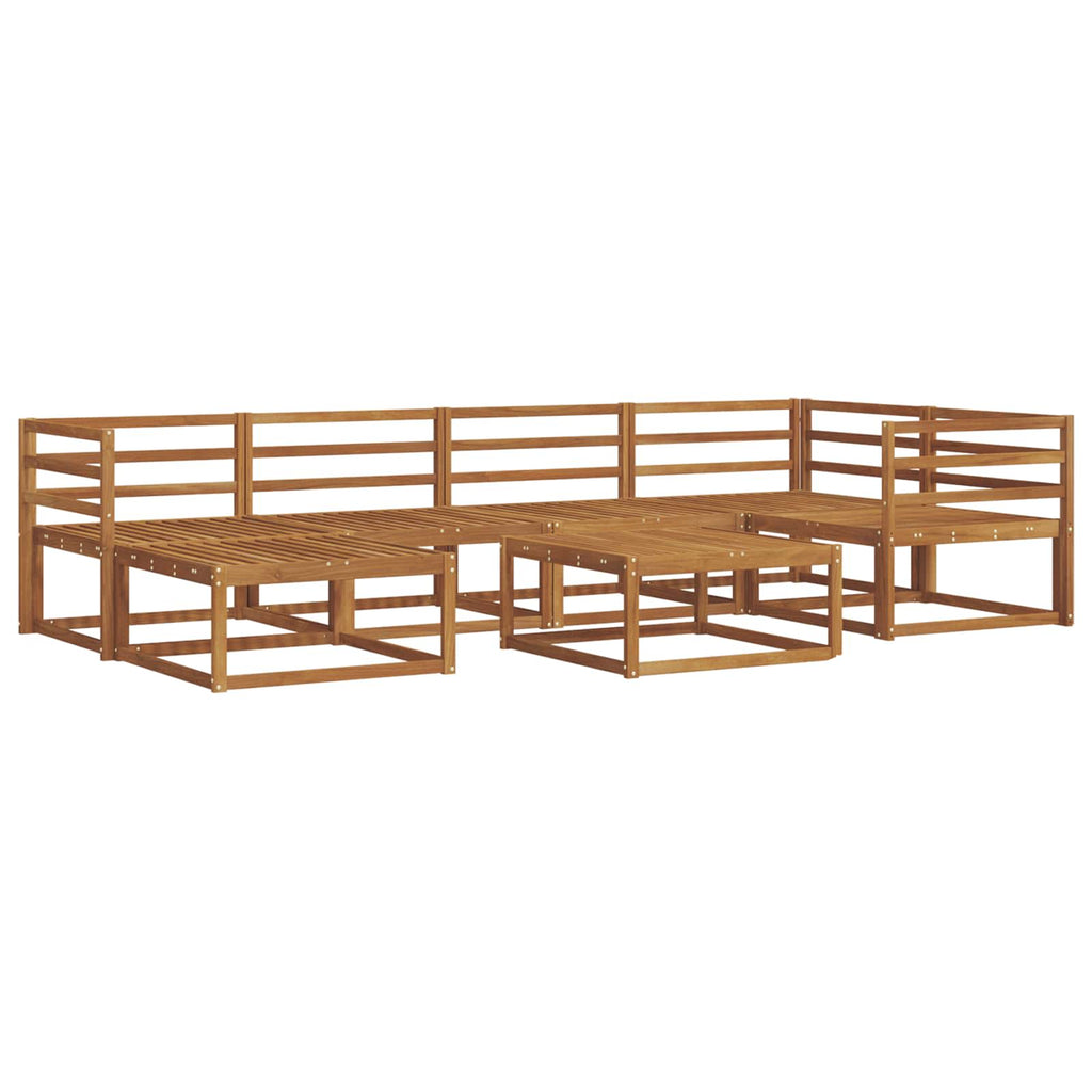 vidaXL Zestaw sof na zewnątrz 7 pcs Naturalny Lite Drewno Akacji