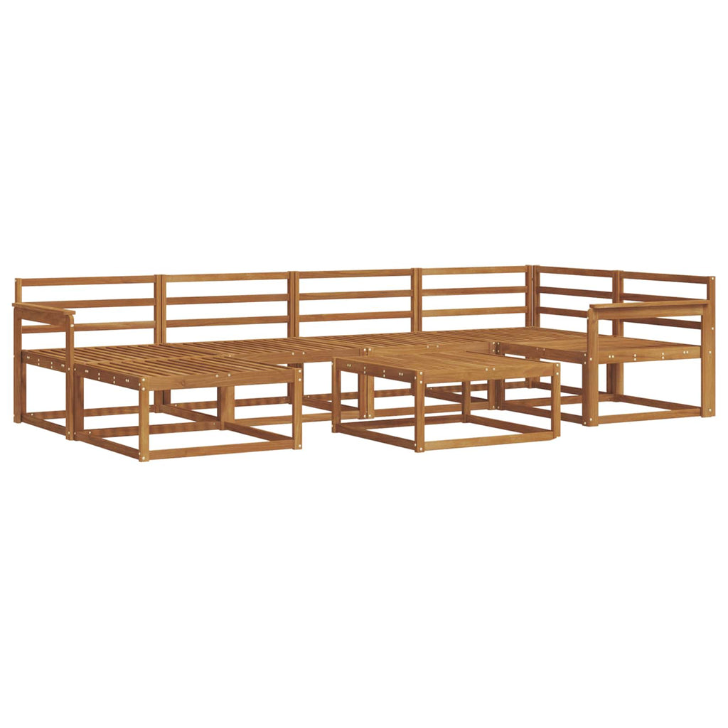 vidaXL Zestaw sof na zewnątrz 7 pcs Naturalny Lite Drewno Akacji