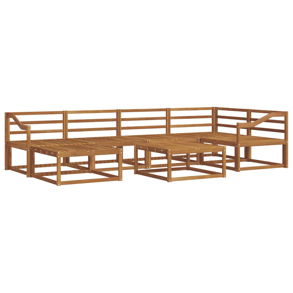 vidaXL Zestaw sof na zewnątrz 7 pcs Naturalny Lite Drewno Akacji
