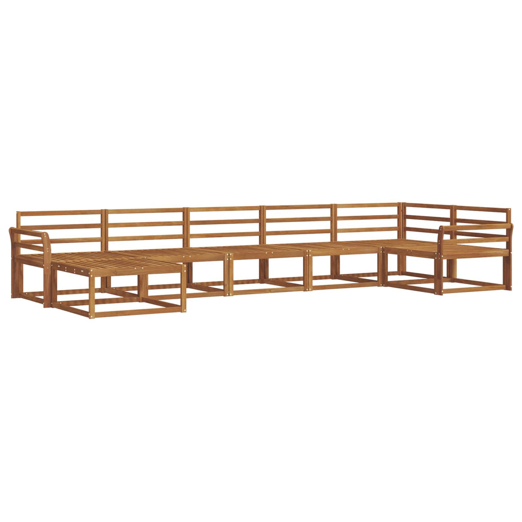 vidaXL Zestaw sof na zewnątrz 7 pcs Naturalny Lite Drewno Akacji