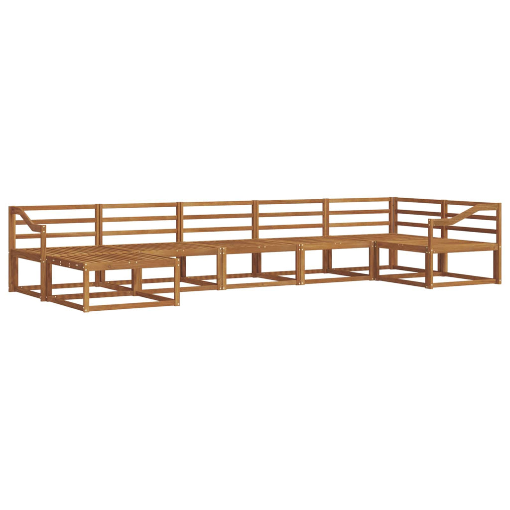 vidaXL Zestaw sof na zewnątrz 7 pcs Naturalny Lite Drewno Akacji