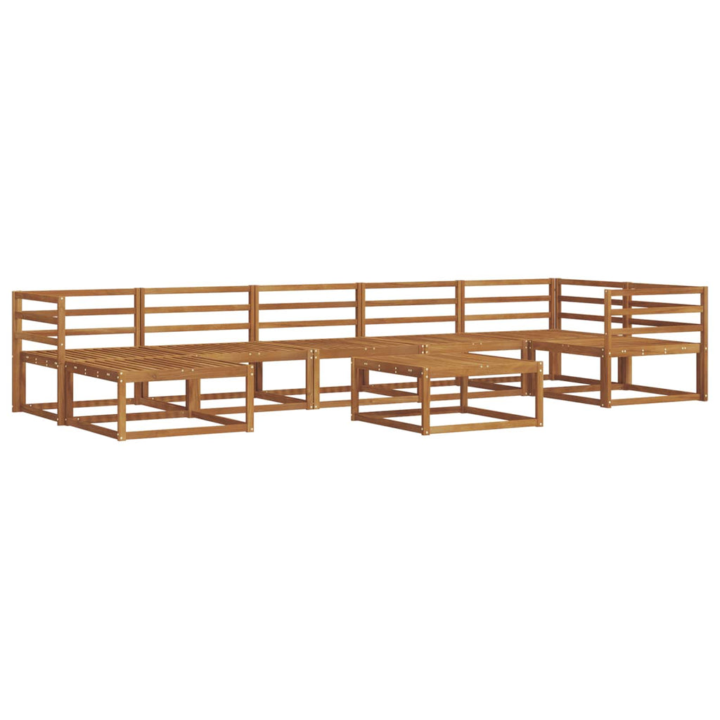 vidaXL Zestaw sof na zewnątrz 8 pcs Naturalny Lite Drewno Akacji
