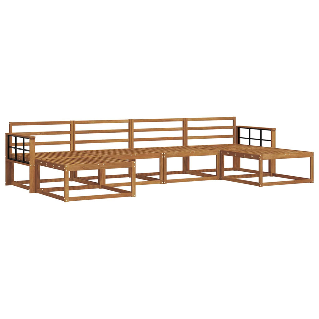 vidaXL Zestaw sof na zewnątrz 6 pcs Naturalny Lite Drewno Akacji