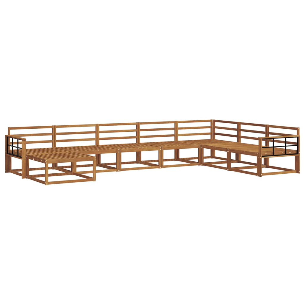 vidaXL Zestaw sof na zewnątrz 8 pcs Naturalny Lite Drewno Akacji