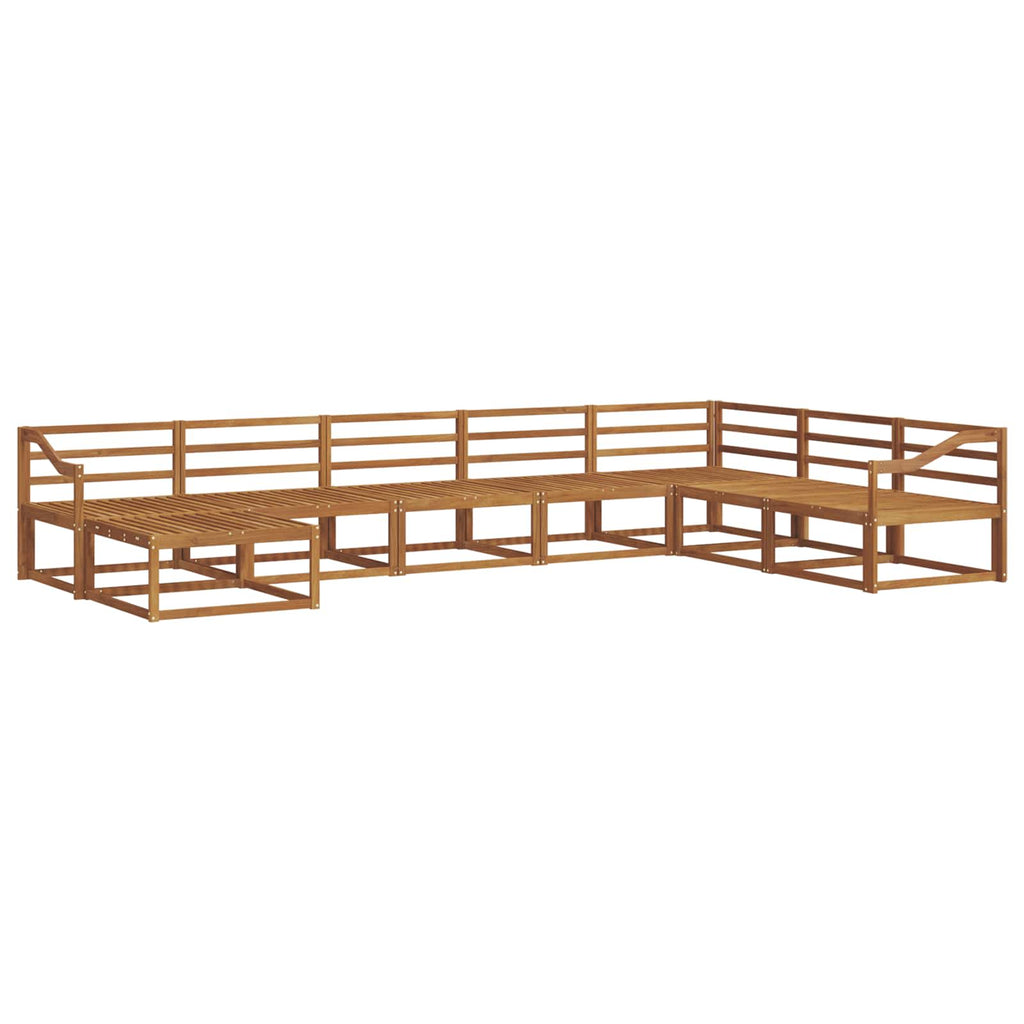 vidaXL Zestaw sof na zewnątrz 8 pcs Naturalny Lite Drewno Akacji