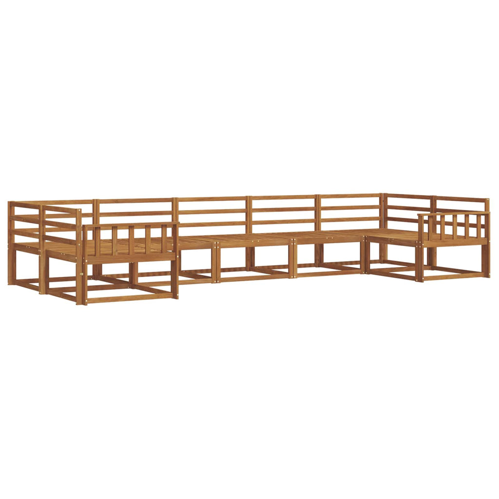 vidaXL Zestaw sof na zewnątrz 7 pcs Naturalny Lite Drewno Akacji