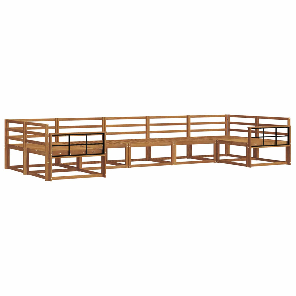 vidaXL Zestaw sof na zewnątrz 7 pcs Naturalny Lite Drewno Akacji
