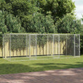 vidaXL Klatka dla psa Srebrny 600 x 200 x 200 cm Stal Galwanizowana