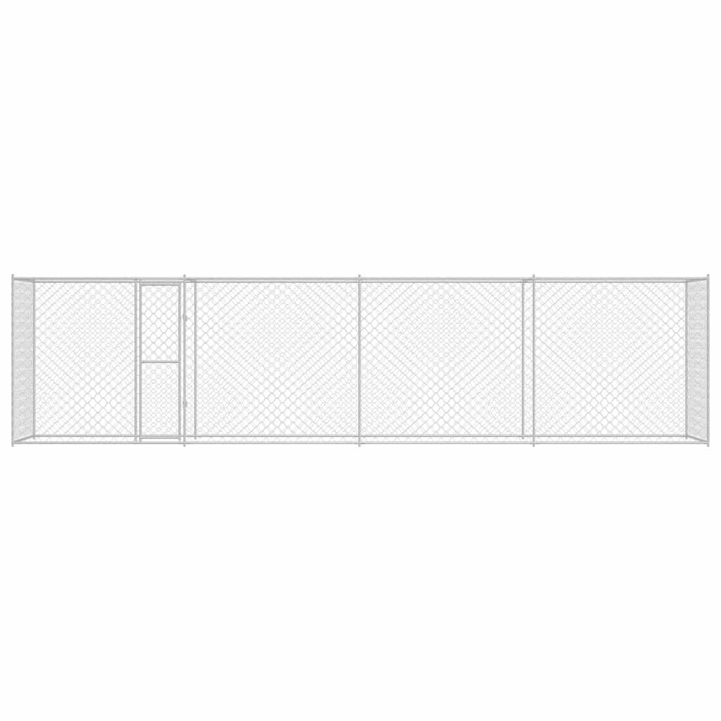 vidaXL Klatka dla psa Srebrny 800 x 200 x 200 cm Stal Galwanizowana