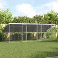 vidaXL Kenel dla Psów 3 pcs Srebrny 6 x 2 x 2 m Stal galwanizowana