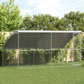 vidaXL Kenel dla Psów 2 pcs Srebrny 4 x 2 x 2 m Stal galwanizowana