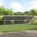 vidaXL Kenel dla Psów 4 pcs Srebrny 8 x 2 x 2 m Stal galwanizowana