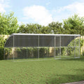 vidaXL Kenel dla Psów 3 pcs Srebrny 6 x 2 x 2 m Stal galwanizowana