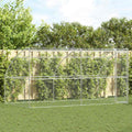 vidaXL Kenel dla Psów 2 pcs Srebrny 4 x 2 x 2 m Stal galwanizowana