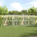 vidaXL Kenel dla Psów 3 pcs Srebrny 6 x 2 x 2 m Stal galwanizowana