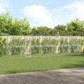 vidaXL Kenel dla Psów 4 pcs Srebrny 8 x 2 x 2 m Stal galwanizowana