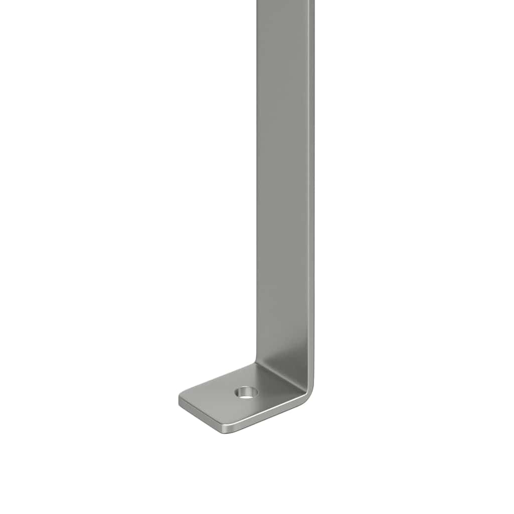 vidaXL Nasada kominkowa Srebrny 59,5 x 50 x 36,5 cm Stal nierdzewna