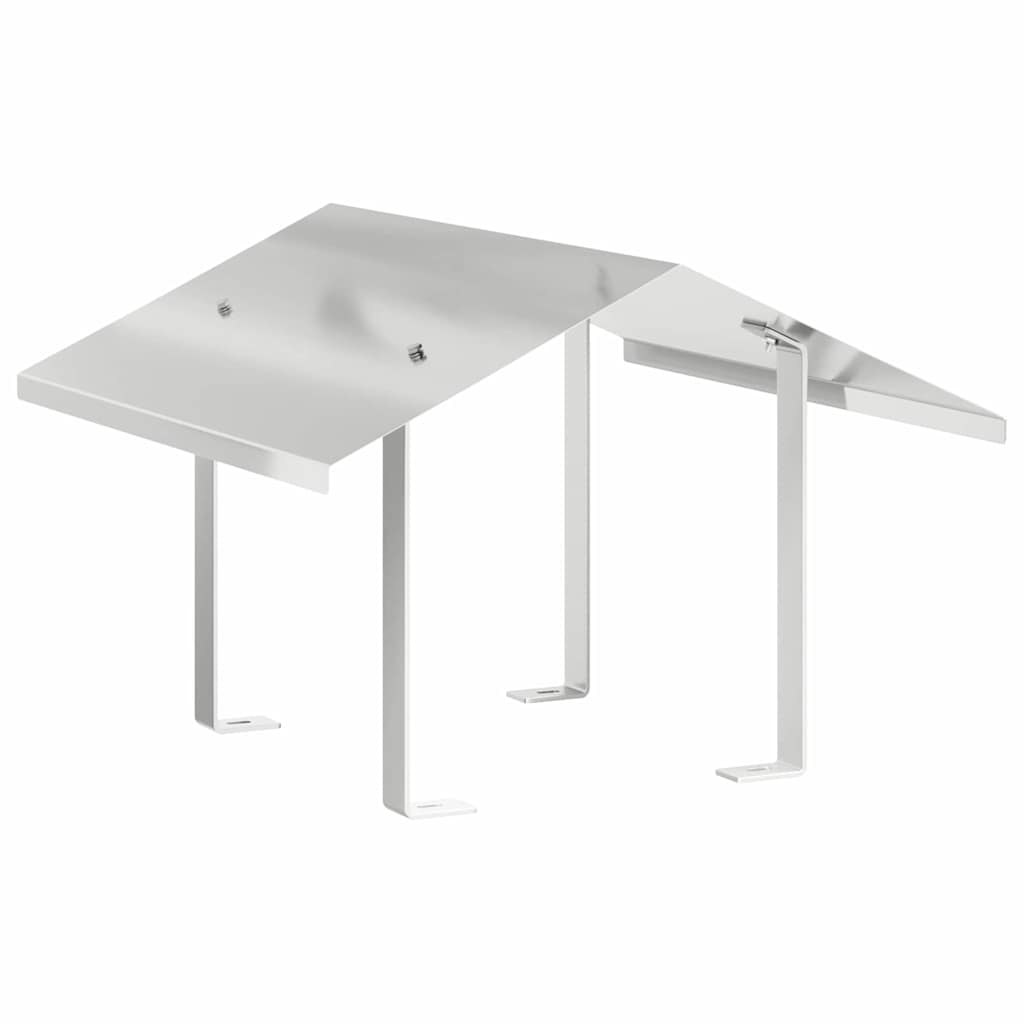 vidaXL Kurtka kominkowa Srebrny 50 x 50 x 37 cm Stal nierdzewna