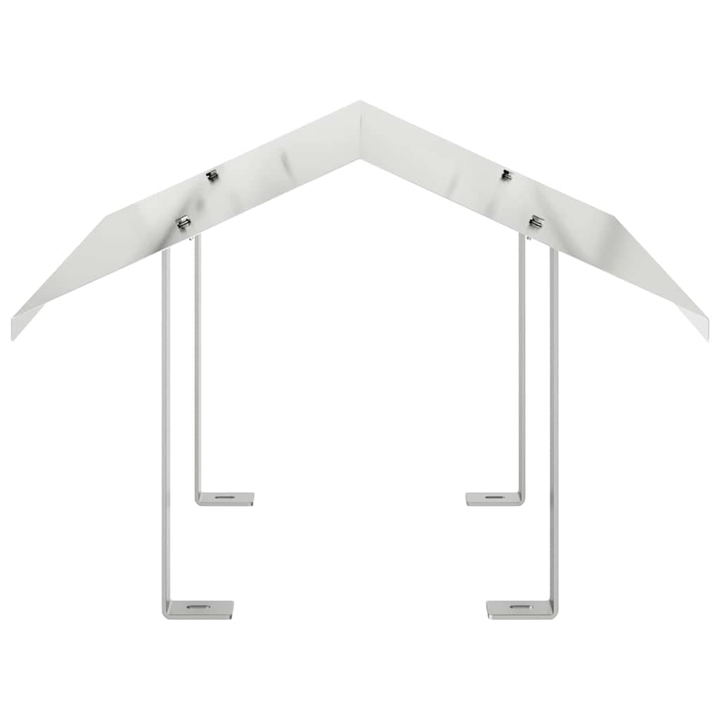 vidaXL Kurtka kominkowa Srebrny 50 x 50 x 37 cm Stal nierdzewna