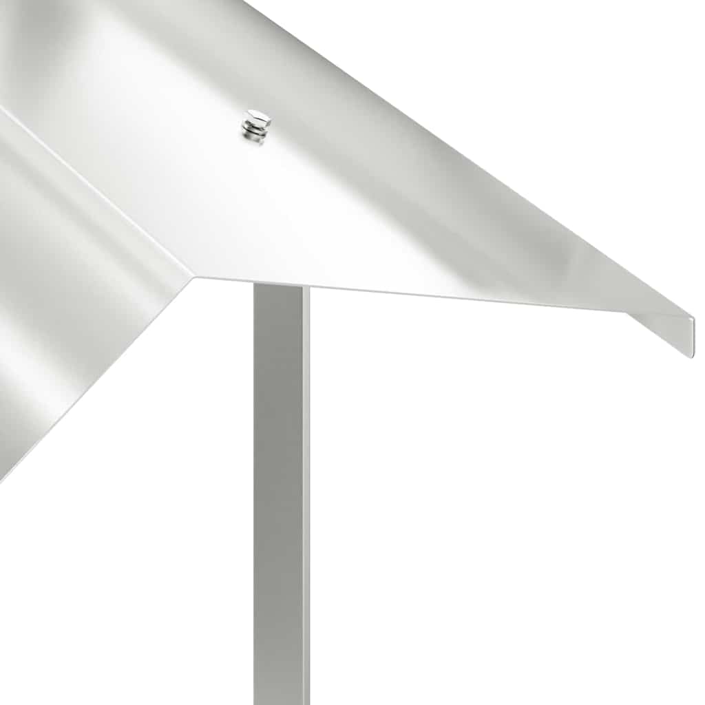vidaXL Kurtka kominkowa Srebrny 50 x 60 x 37 cm Stal nierdzewna