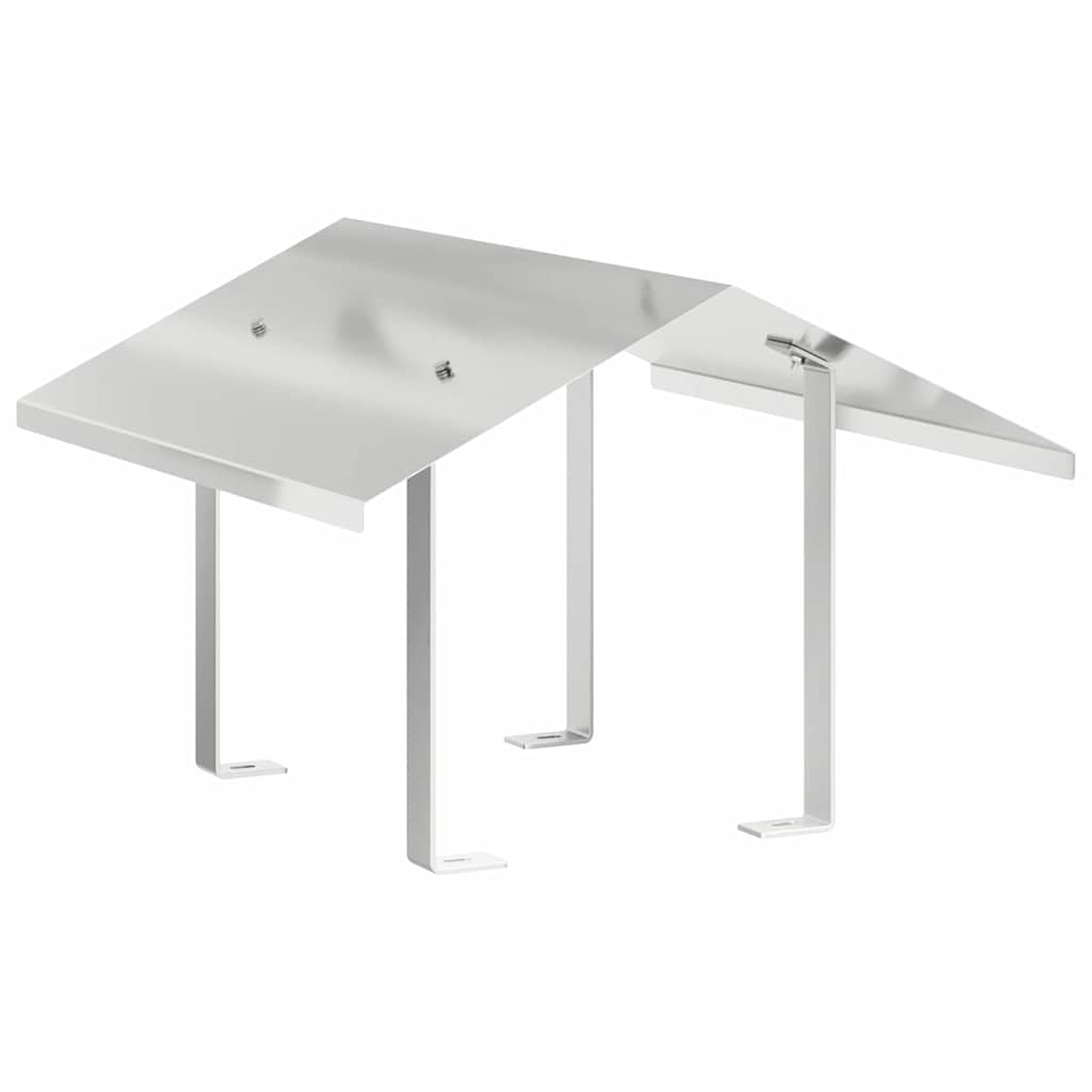 vidaXL Kurtka kominkowa Srebrny 50 x 60 x 37 cm Stal nierdzewna