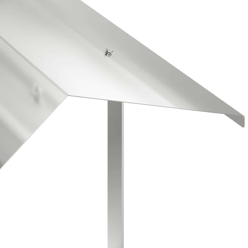 vidaXL Kurtka kominkowa Srebrny 60 x 60 x 38 cm Stal nierdzewna