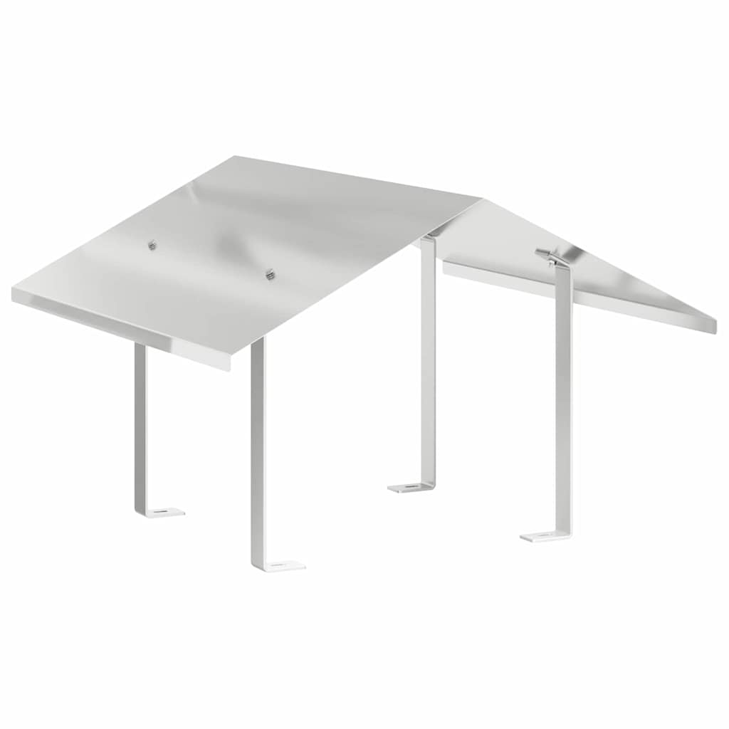 vidaXL Kurtka kominkowa Srebrny 60 x 60 x 38 cm Stal nierdzewna
