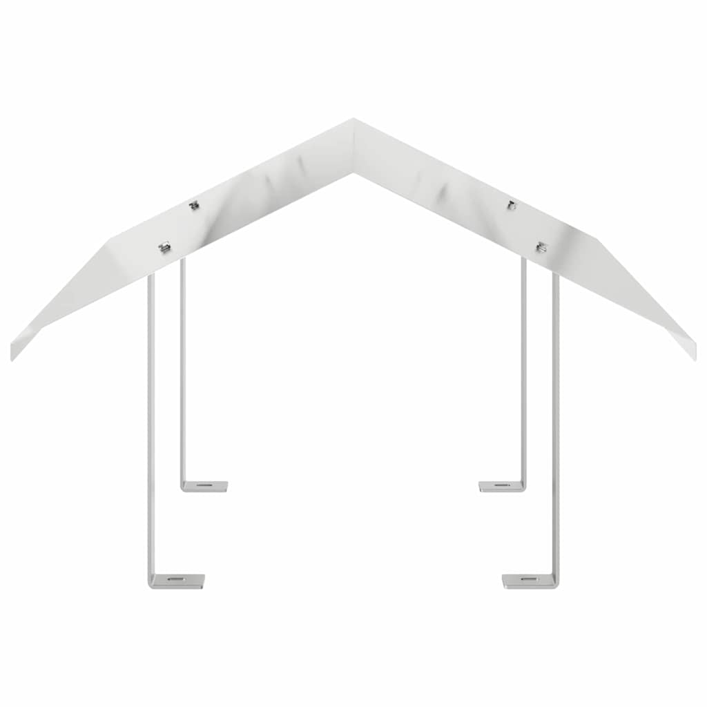 vidaXL Kurtka kominkowa Srebrny 60 x 60 x 38 cm Stal nierdzewna
