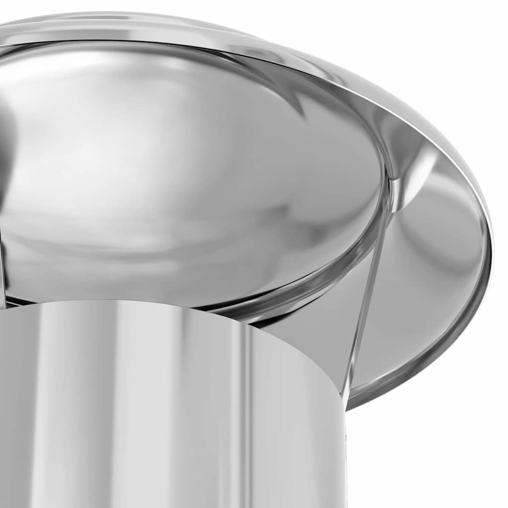 vidaXL Przedłużenie kominka srebrny 25 x 25 x 132 cm stal nierdzewna