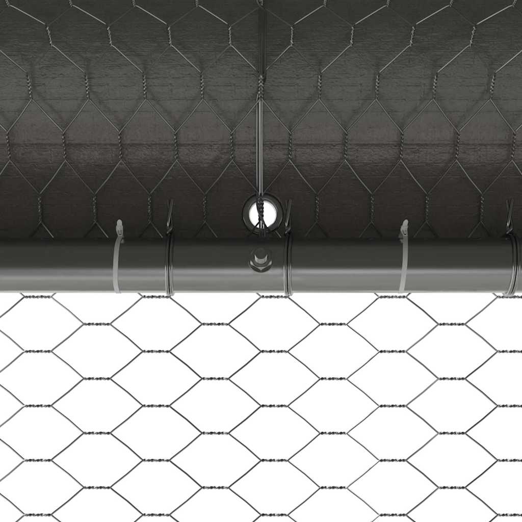 vidaXL Klatka dla kur Srebrny 2 x 2 x 2 m Stal Galwanizowana