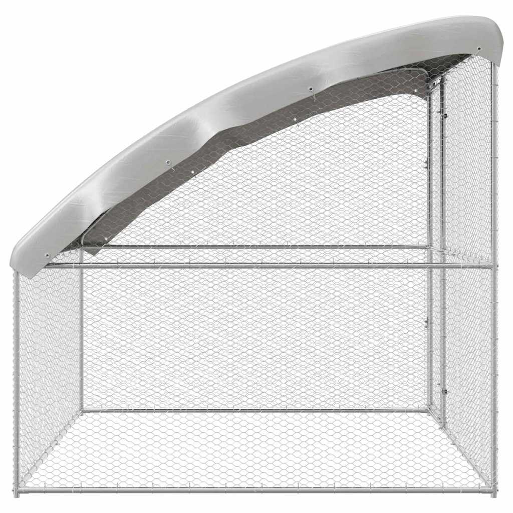 vidaXL Klatka dla kur Srebrny 2 x 2 x 2 m Stal Galwanizowana