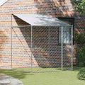 vidaXL Klatka dla psa z dachem Srebrny 200 x 200 x 258 cm Stal i PE