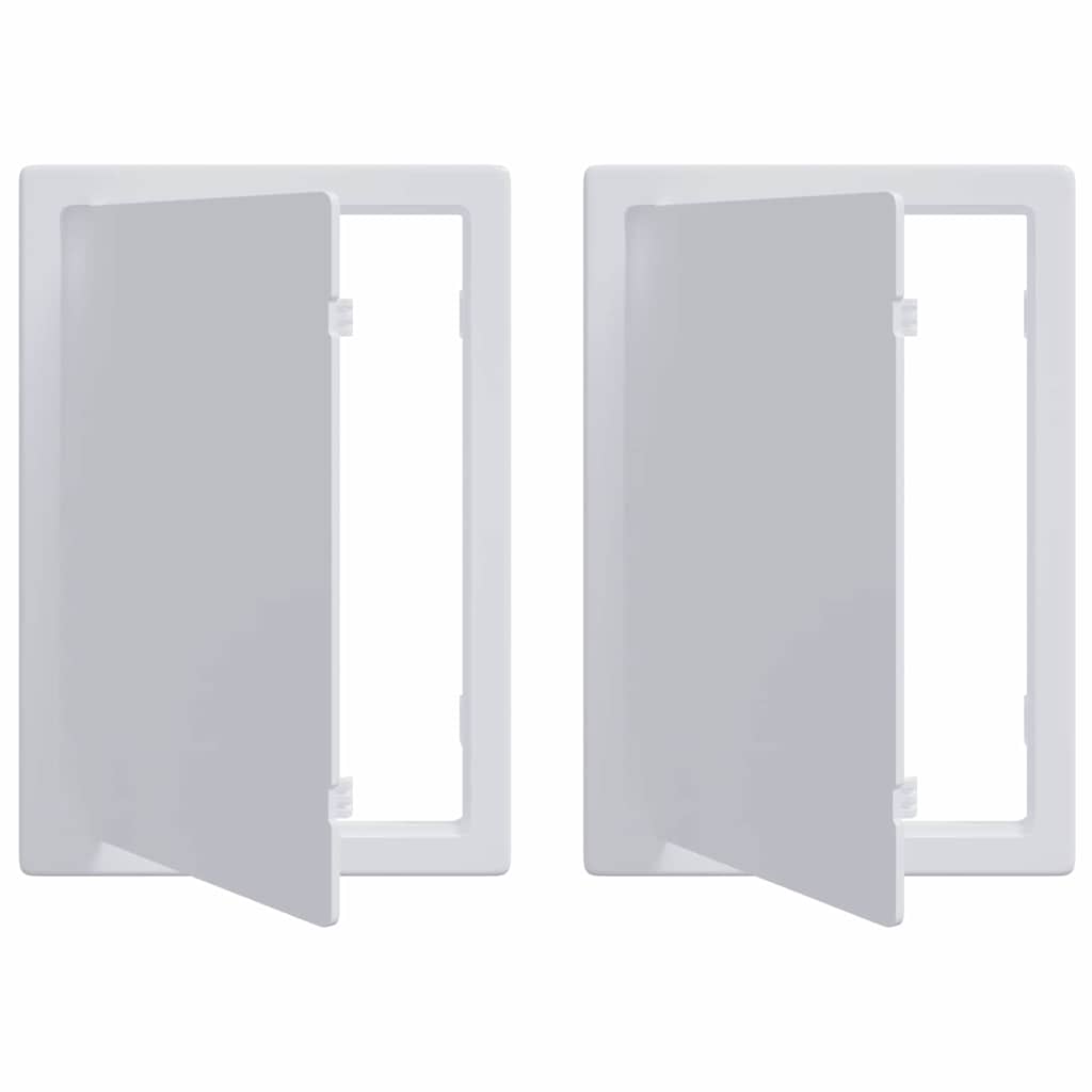 vidaXL Panele dostępu 2 pcs Biały 15 x 23 cm Plastik ABS