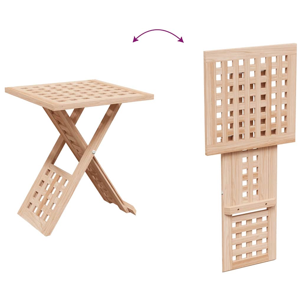 vidaXL Stolik kawowy Brązowy 33 x 33 x 40,5 cm Lity Bukowy