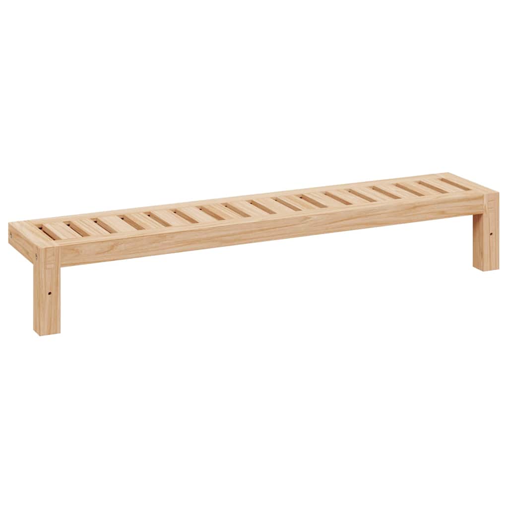 vidaXL Ścienny Stojak Wiszący Naturalny 62 x 10 x 12,5 cm Lity Bukowy