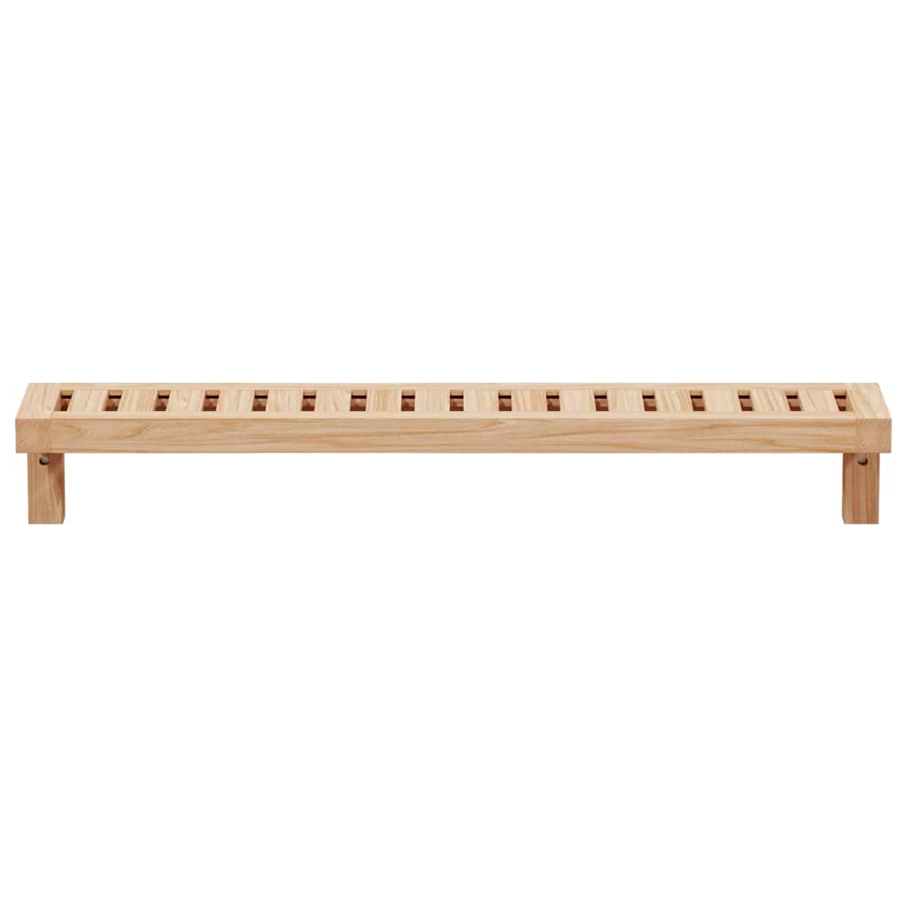 vidaXL Ścienny Stojak Wiszący Naturalny 62 x 10 x 12,5 cm Lity Bukowy