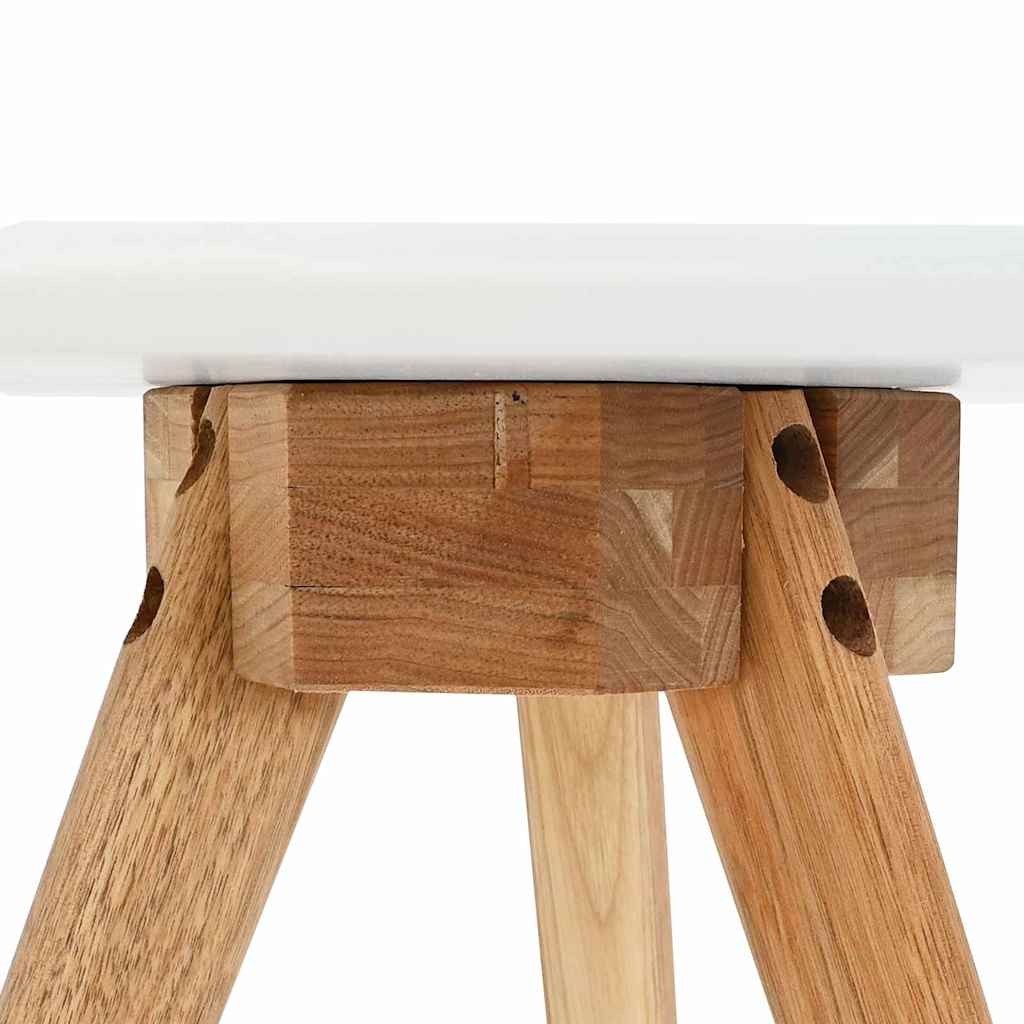 vidaXL Stolik kawowy 3 pcs Brązowy Lity Bukowy